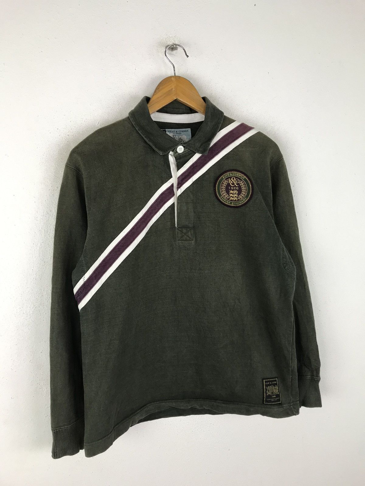 Kent & Curwen KENT & CURWEN CLUB POLO RUGBY LONG SLEEVE SHIRT Size US M / EU 48-50 / 2 - 3 Thumbnail