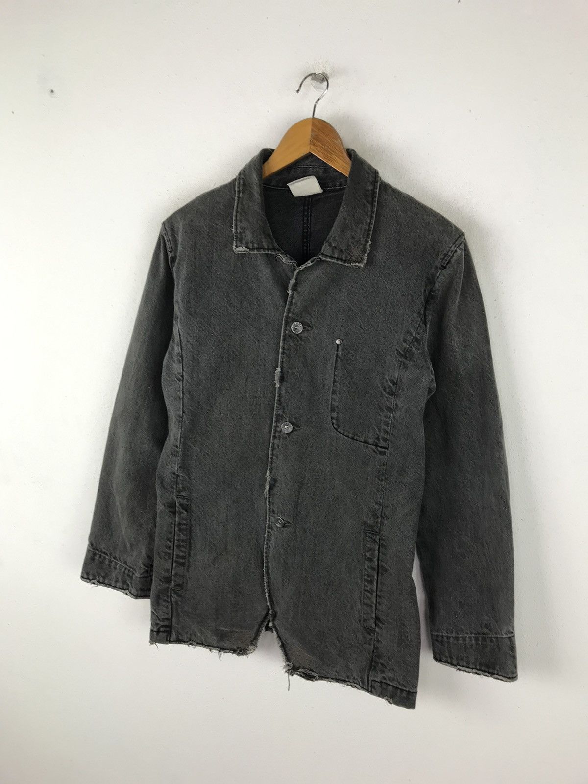 Designer ROYAL BLUE DISTRESSED WORKER JACKET STYLE Size US M / EU 48-50 / 2 - 5 Thumbnail