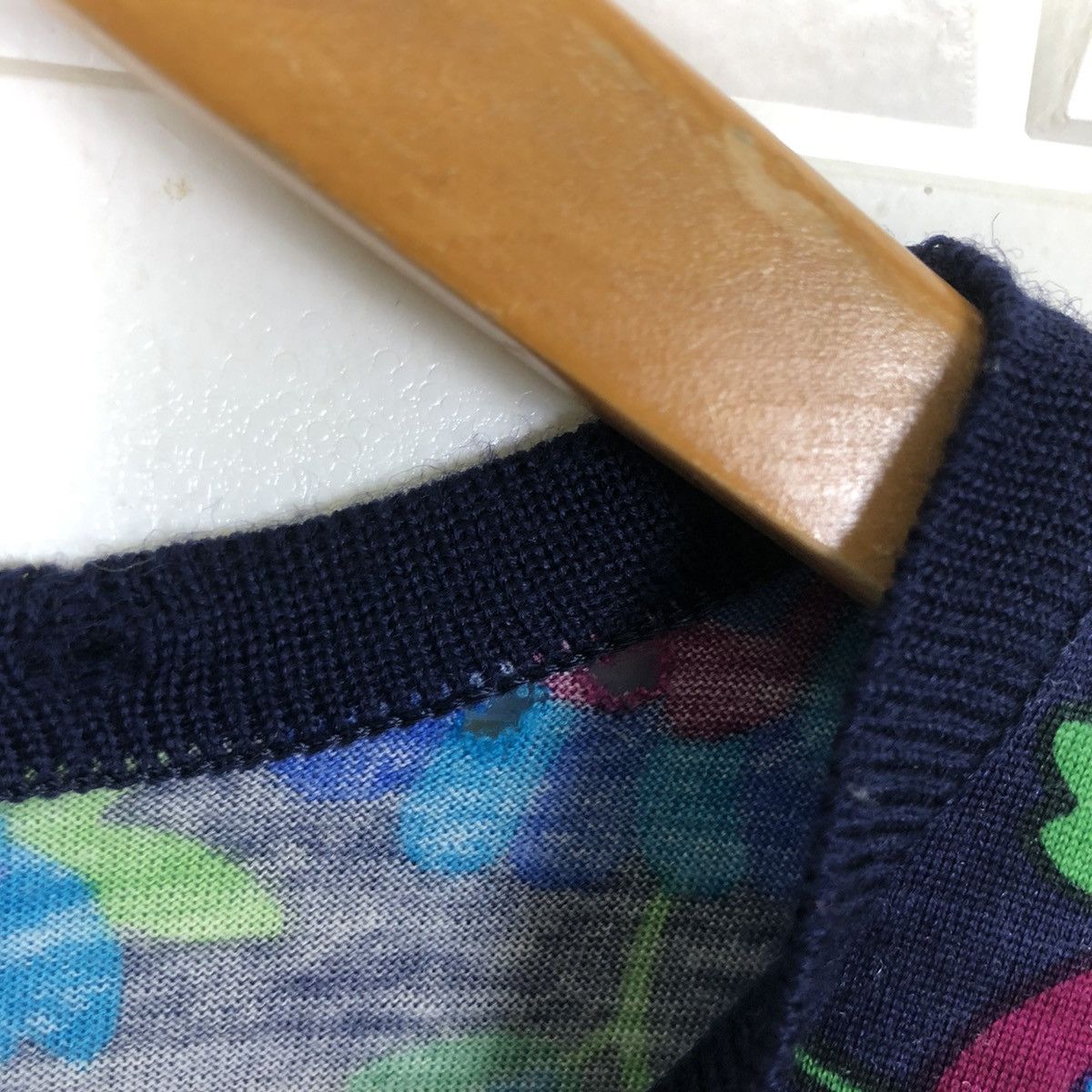 Vintage × Yves Saint Laurent YVES SAINT LAUREN KNITWEAR MULTICALOUR FLORAL Size US M / EU 48-50 / 2 - 10 Thumbnail