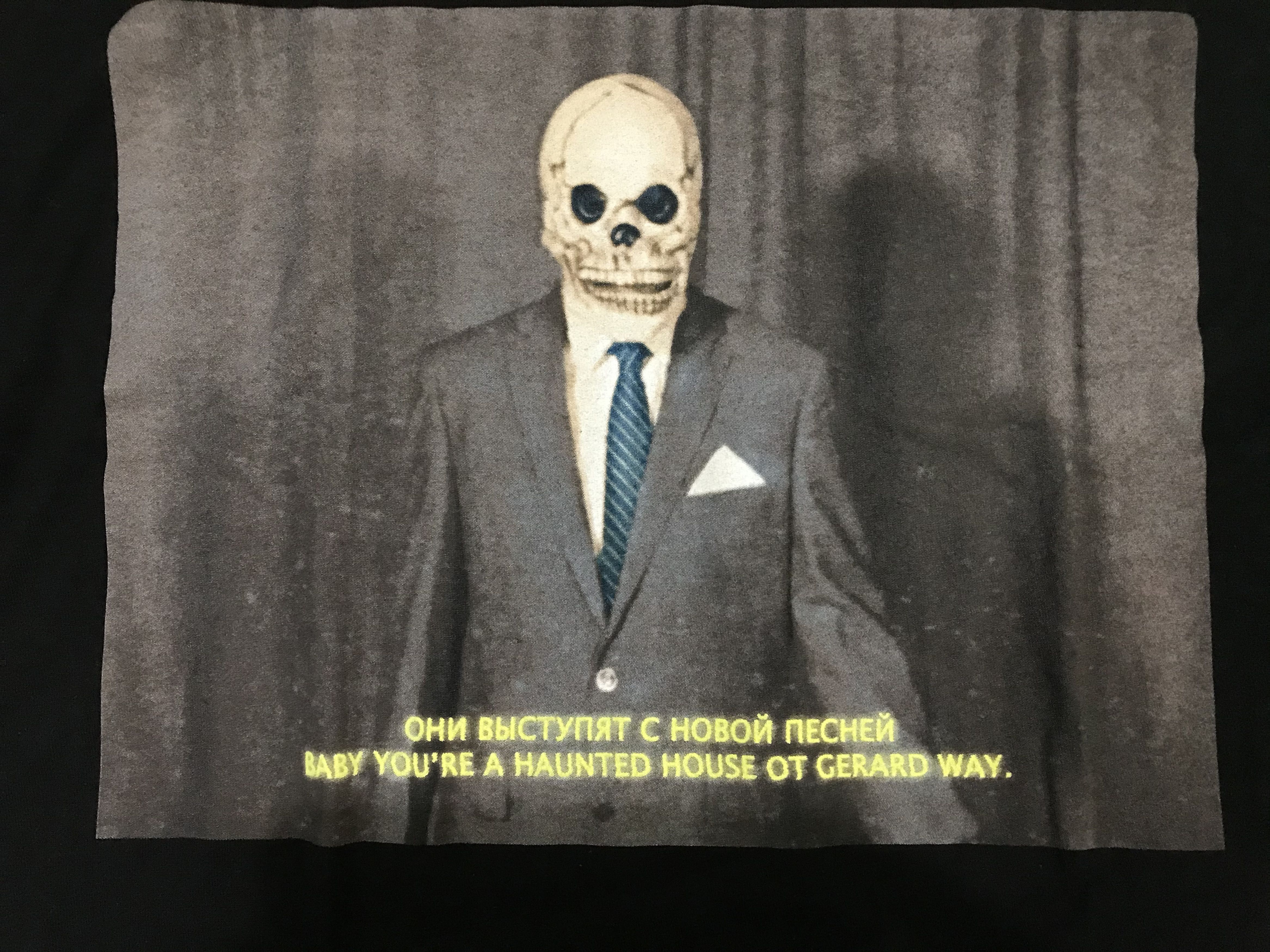 Band Tees Gerard Way Skull Mask Baby You're A Haunted House T-Shirt Size US L / EU 52-54 / 3 - 5 Thumbnail