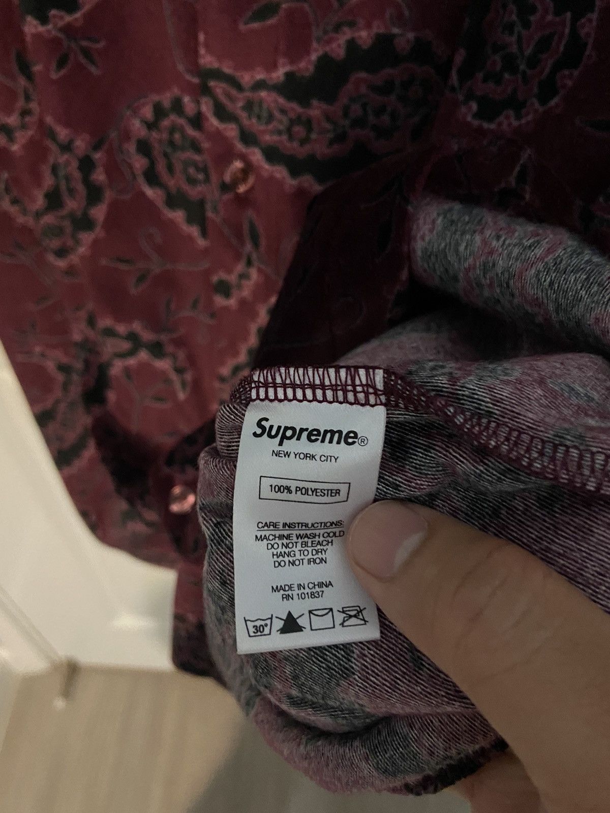 Supreme Supreme Velour Short Sleeve Shirt Size US M / EU 48-50 / 2 - 4 Thumbnail
