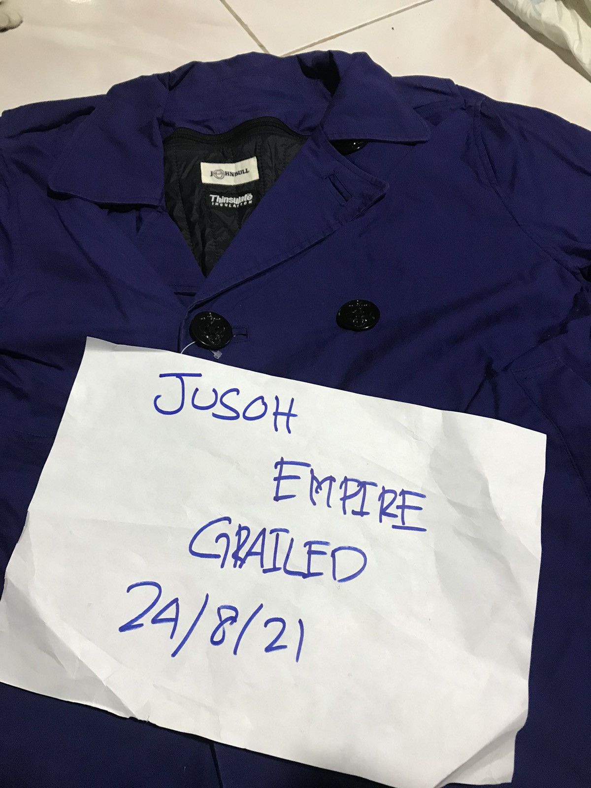 Johnbull JOHN BULL THINSULATE JACKET INSULATION Size US M / EU 48-50 / 2 - 8 Thumbnail