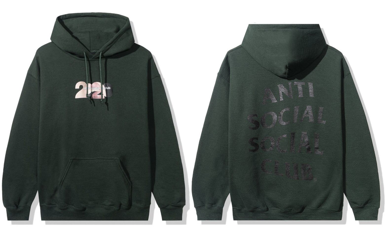 Anti Social Social Club DS Glitter Black ASSC Mouthful Green Hoodie FTP FOG CDG BAPE Size US XL / EU 56 / 4 - 6 Thumbnail