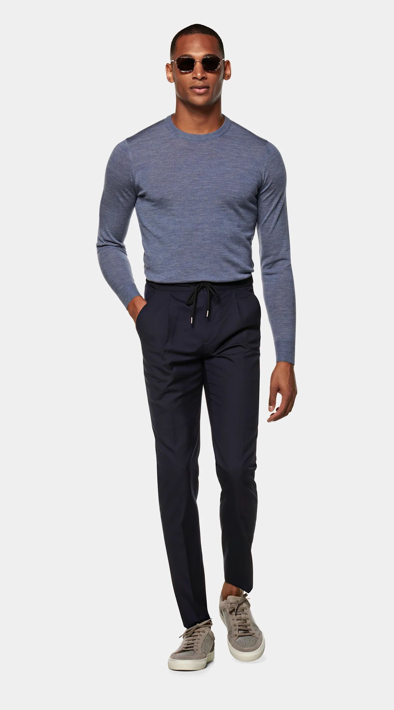 Costume Homme Suitsupply Greenwich - Taille UK 38/32, Gris, Coton, 2 Pièces, Occasion Très Bon état