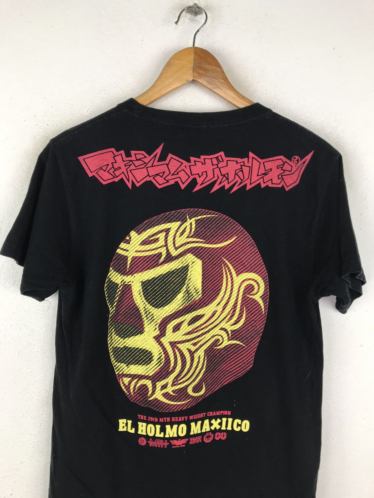 Band Tees × Japanese Brand Vintage United Sports Headline Lucha Libre Wrestling T-Shirt Size US S / EU 44-46 / 1 - 5 Thumbnail
