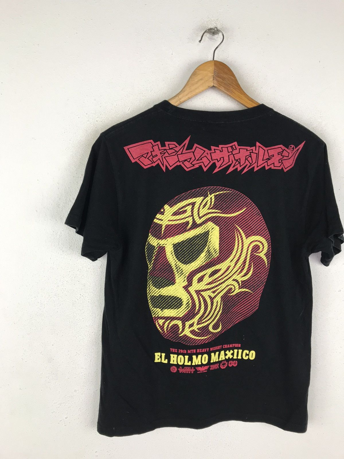 Band Tees × Japanese Brand Vintage United Sports Headline Lucha Libre Wrestling T-Shirt Size US S / EU 44-46 / 1 - 4 Thumbnail