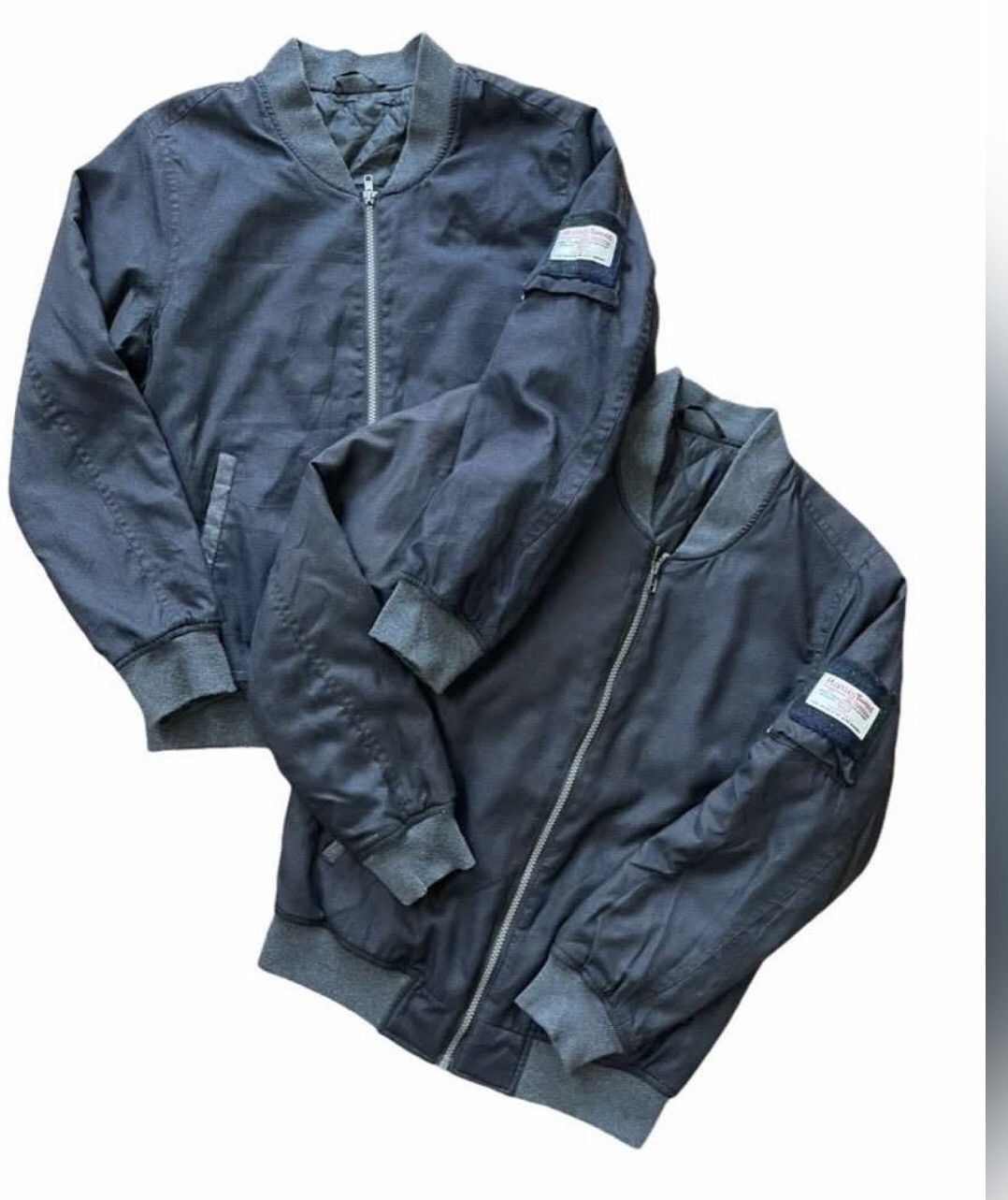 Two Pairs Harris Tweed Herringbone Bomber Jacket