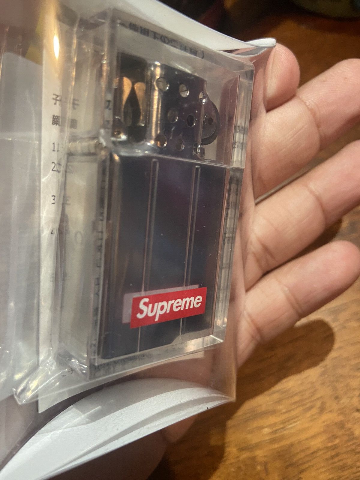 Supreme Tsubota Pearl Hard Edge Lighter Clear - FW19 - US