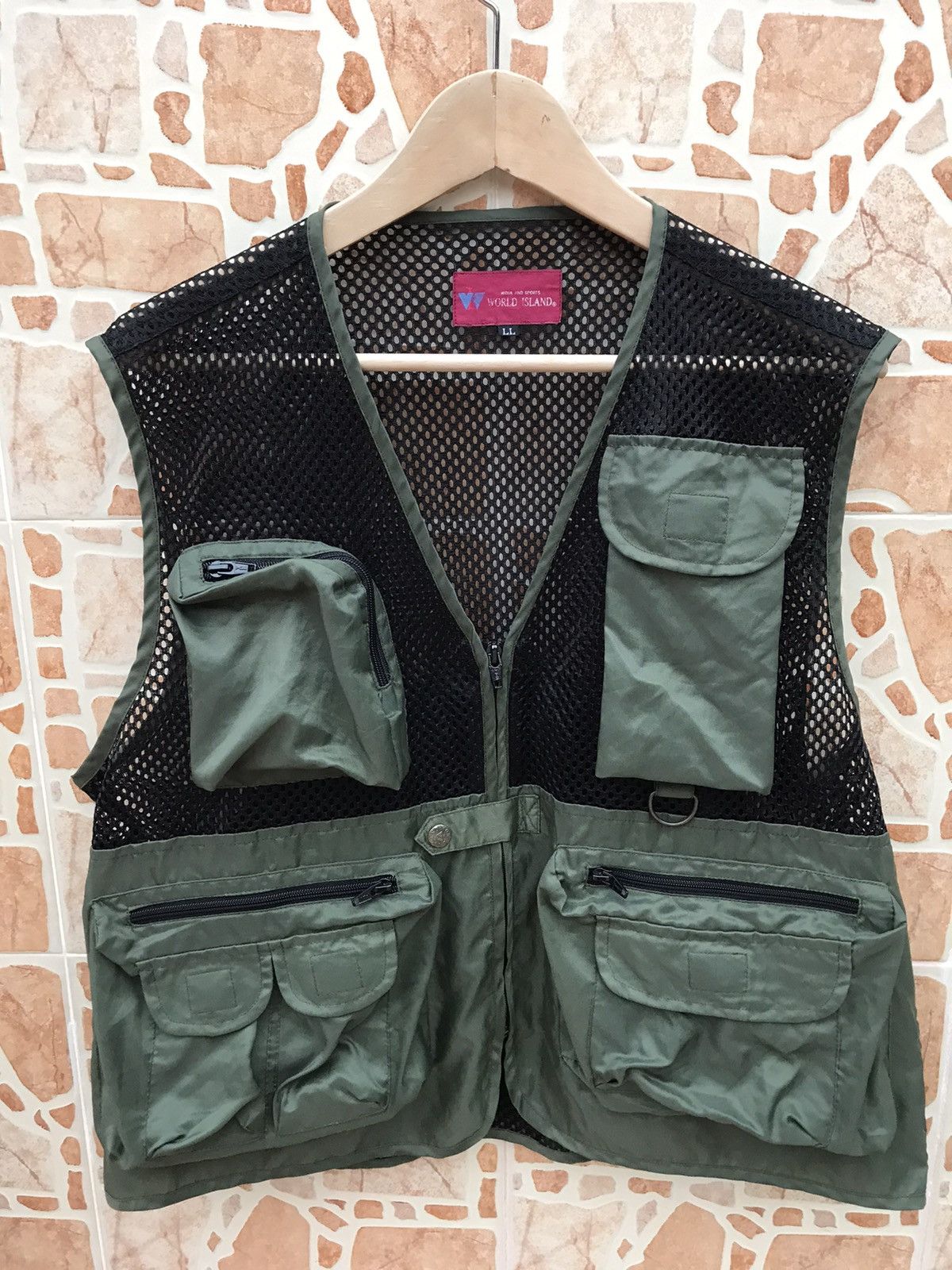 Japanese Brand × Vintage Rare🔥 World Island Like By Stone Island Vest Pocket Square Size US L / EU 52-54 / 3 - 6 Thumbnail