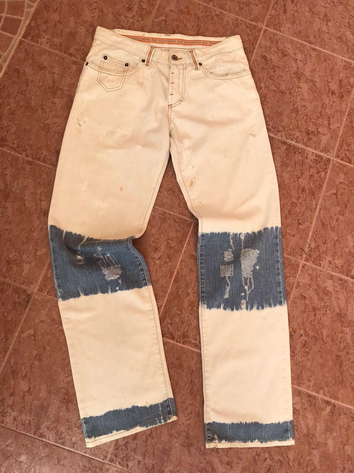 Dolce & Gabbana DOLCE $ GABBANA TYE DYEE PANTS Size US 32 / EU 48 - 1 Thumbnail