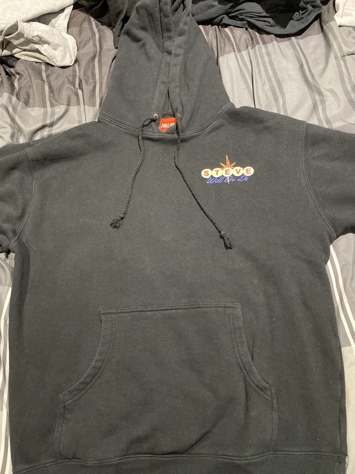 Full Send SteveWillDoIT Script popular Hoodie Size XL Black Embroidered