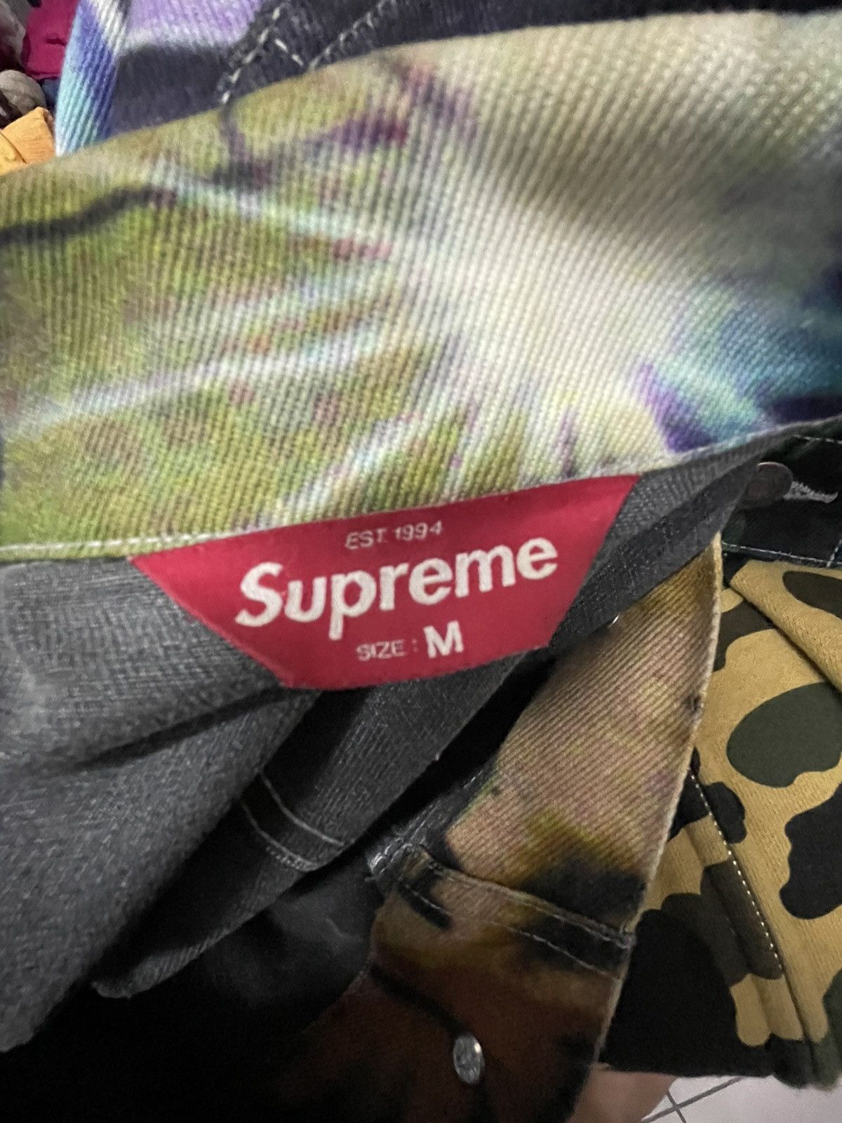 Supreme FW18 Supreme Lion’s Den Denim Trucker Jacket Multicolour Size US M / EU 48-50 / 2 - 11 Thumbnail