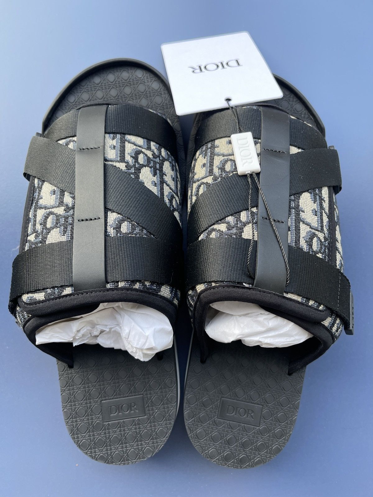 サンダル Dior Alpha Dior Oblique Jacquard Sandals Dior Men's Alpha Sandal Beige and Black Dior Oblique