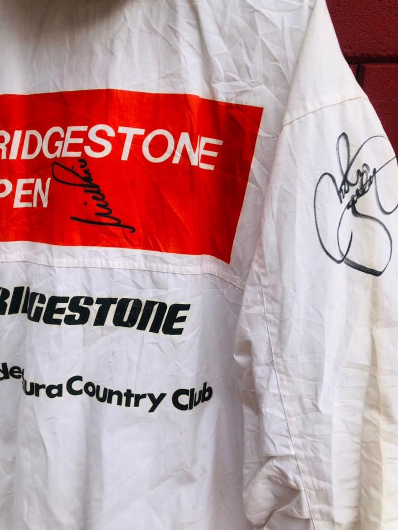 Japanese Brand Vtg Bridgestone Open with Signature Designer Fashion Size US XL / EU 56 / 4 - 10 Thumbnail
