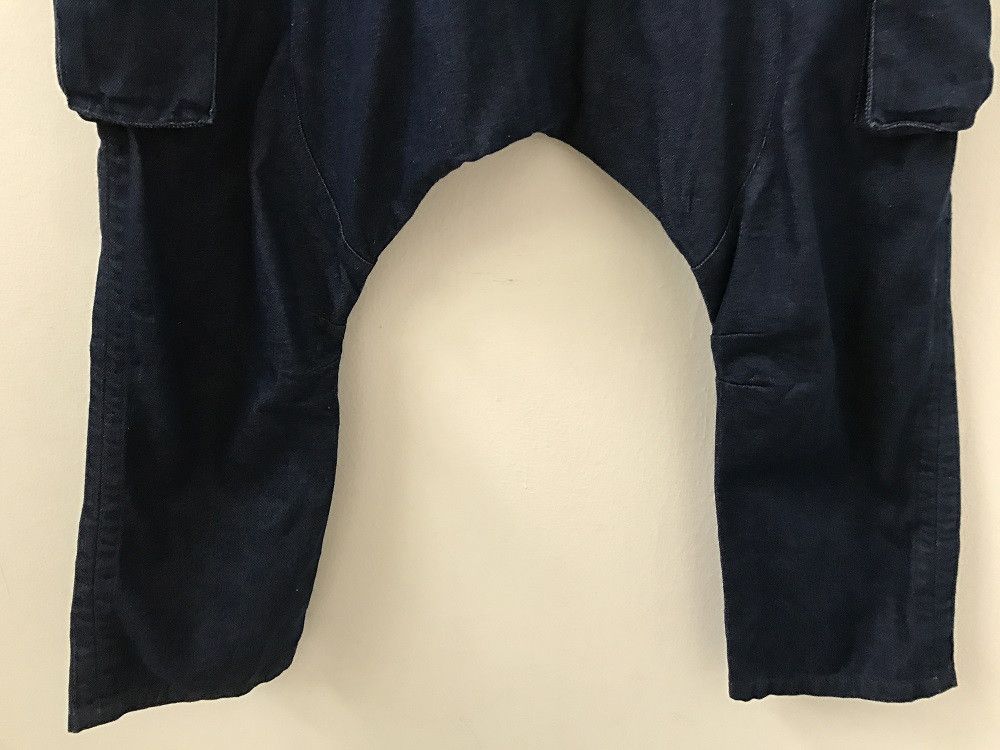 Vintage rovtski Japan Drop Crotch Tappered Leg Cargo Trouser Denim Size US 34 / EU 50 - 10 Thumbnail