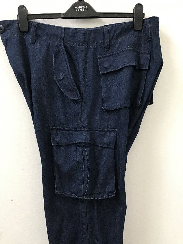 Vintage rovtski Japan Drop Crotch Tappered Leg Cargo Trouser Denim Size US 34 / EU 50 - 13 Thumbnail