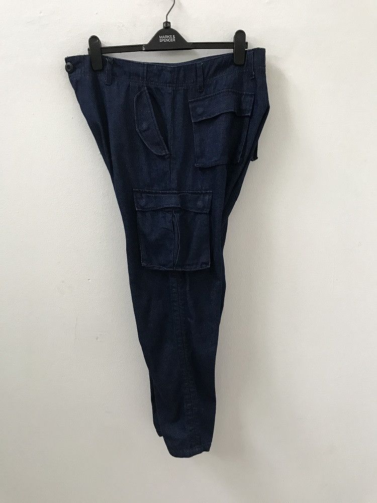 Vintage rovtski Japan Drop Crotch Tappered Leg Cargo Trouser Denim Size US 34 / EU 50 - 11 Thumbnail
