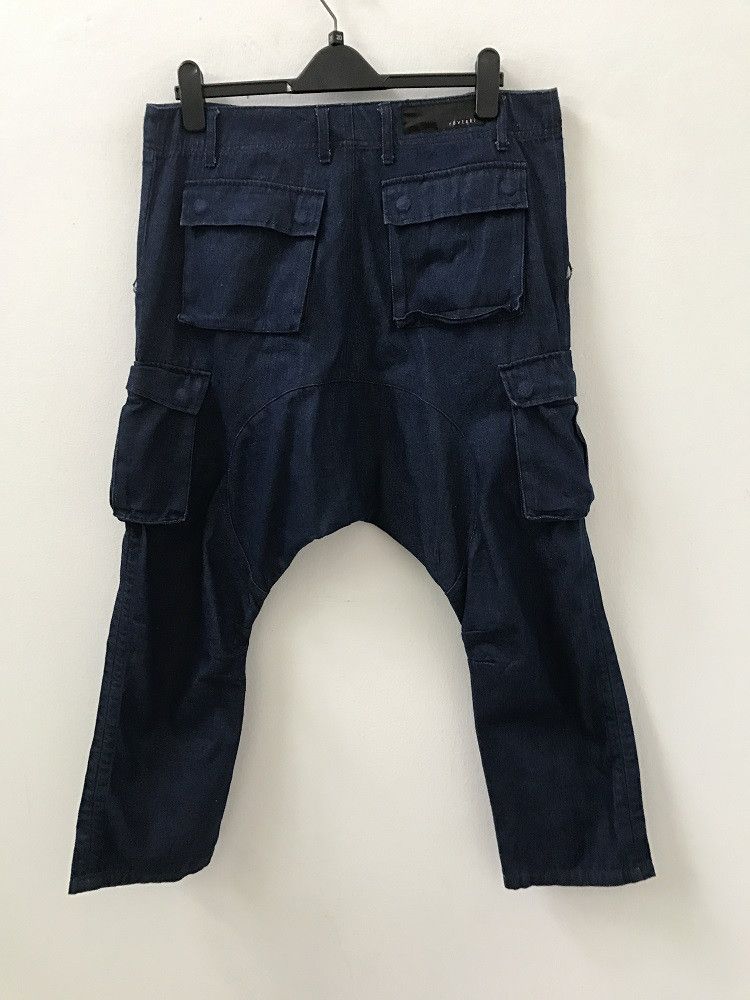 Vintage rovtski Japan Drop Crotch Tappered Leg Cargo Trouser Denim Size US 34 / EU 50 - 7 Thumbnail