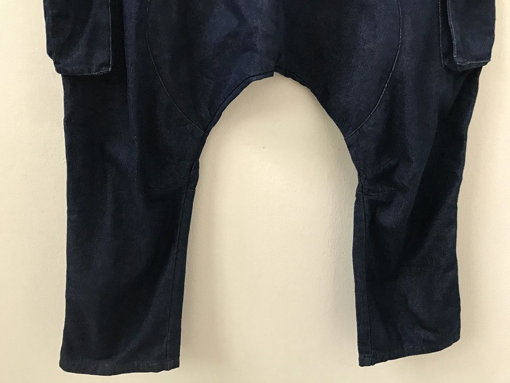 Vintage rovtski Japan Drop Crotch Tappered Leg Cargo Trouser Denim Size US 34 / EU 50 - 4 Thumbnail