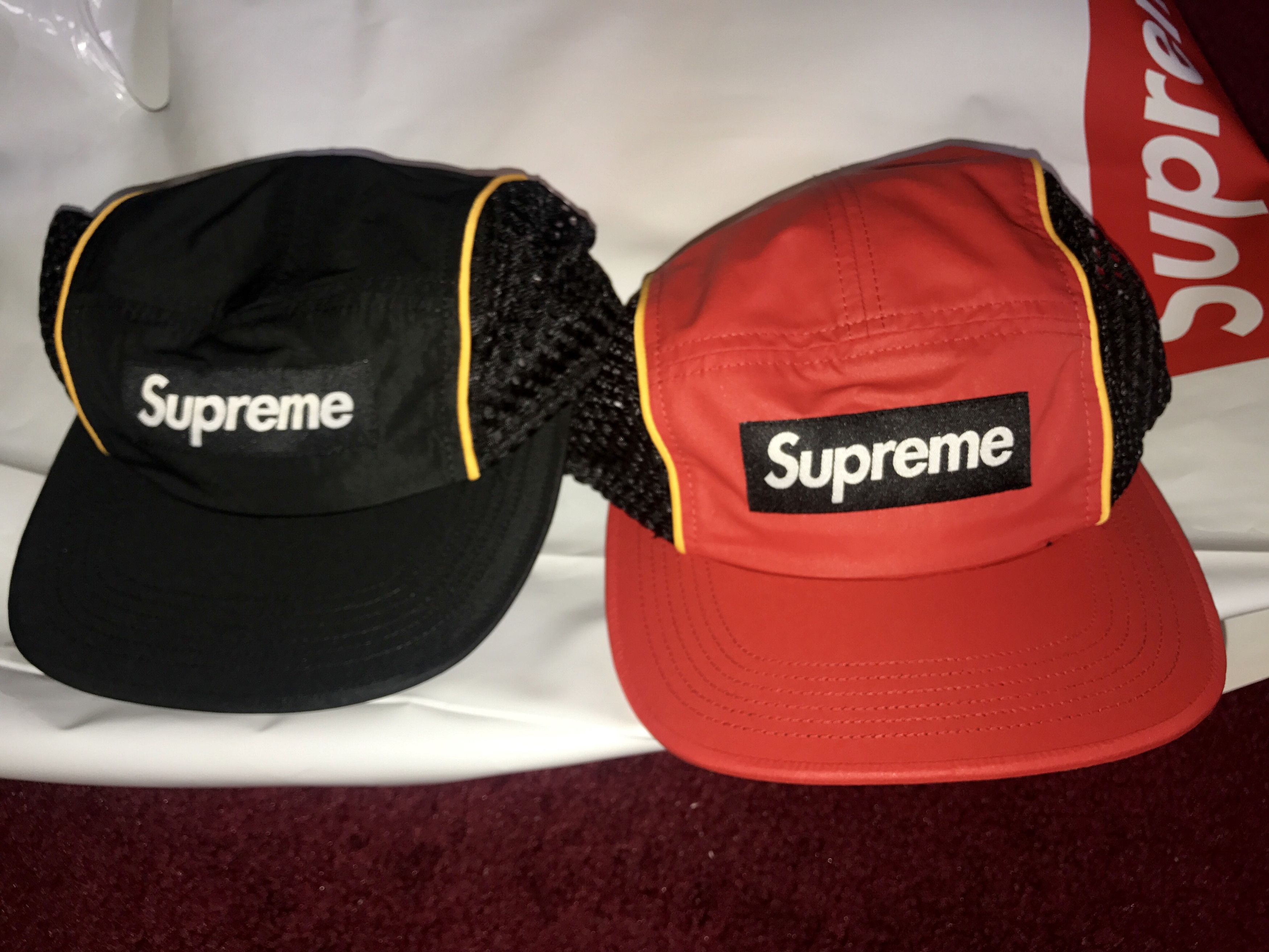 Supreme Supreme Race Camp Cap Red Black Grailed