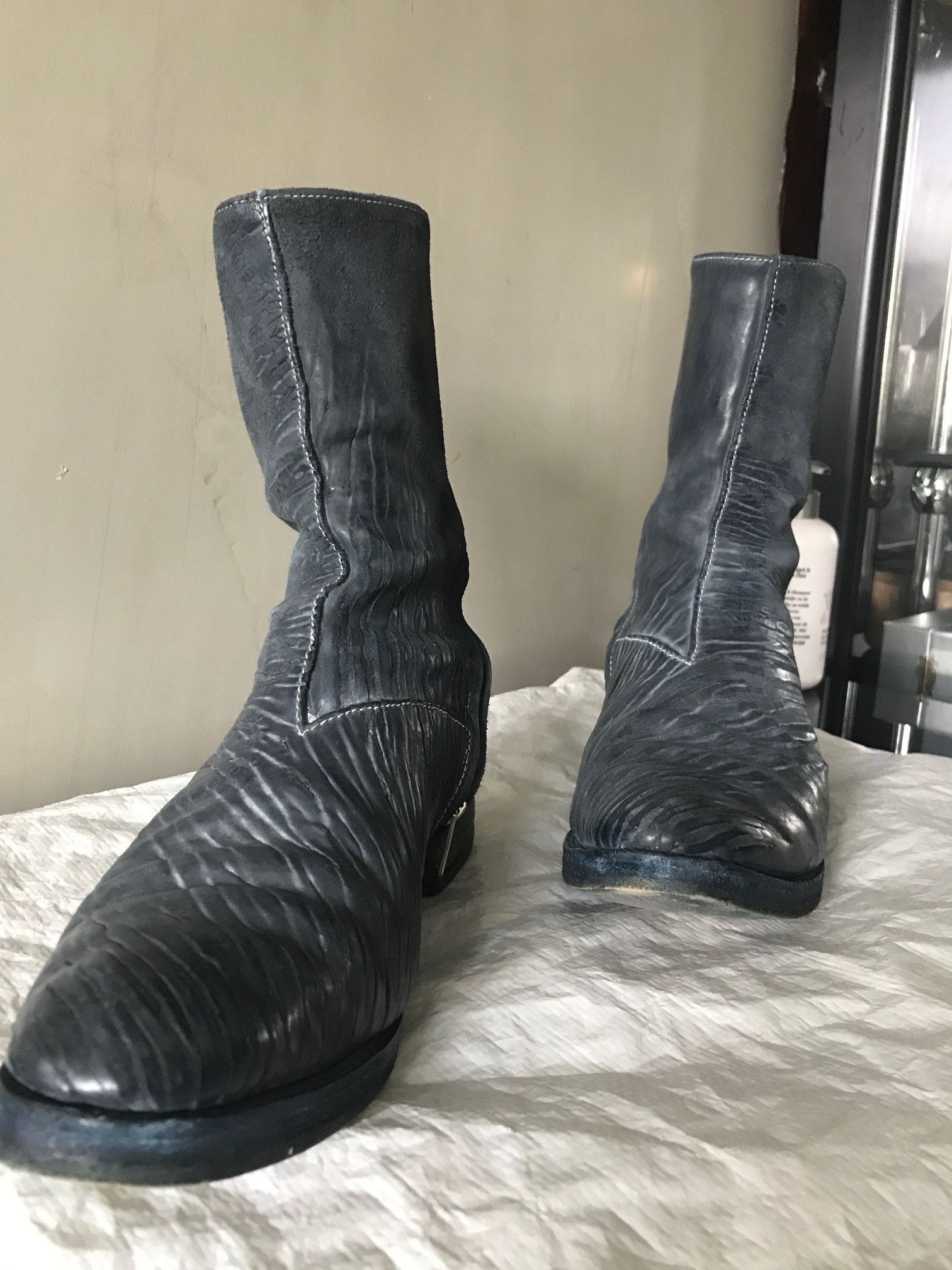 Carol Christian Poell CCP tornado boots grey-blue size 7 (41 Carol Christian Poell CCP tornado boots grey-blue size 7 (41