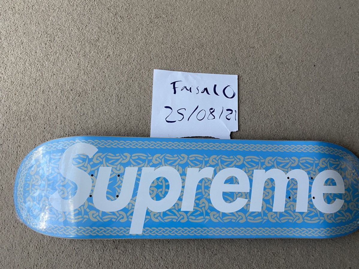Supreme Celtic Knot Baby Blue Skate Deck 8.25 x 32 Size ONE SIZE - 1 Thumbnail