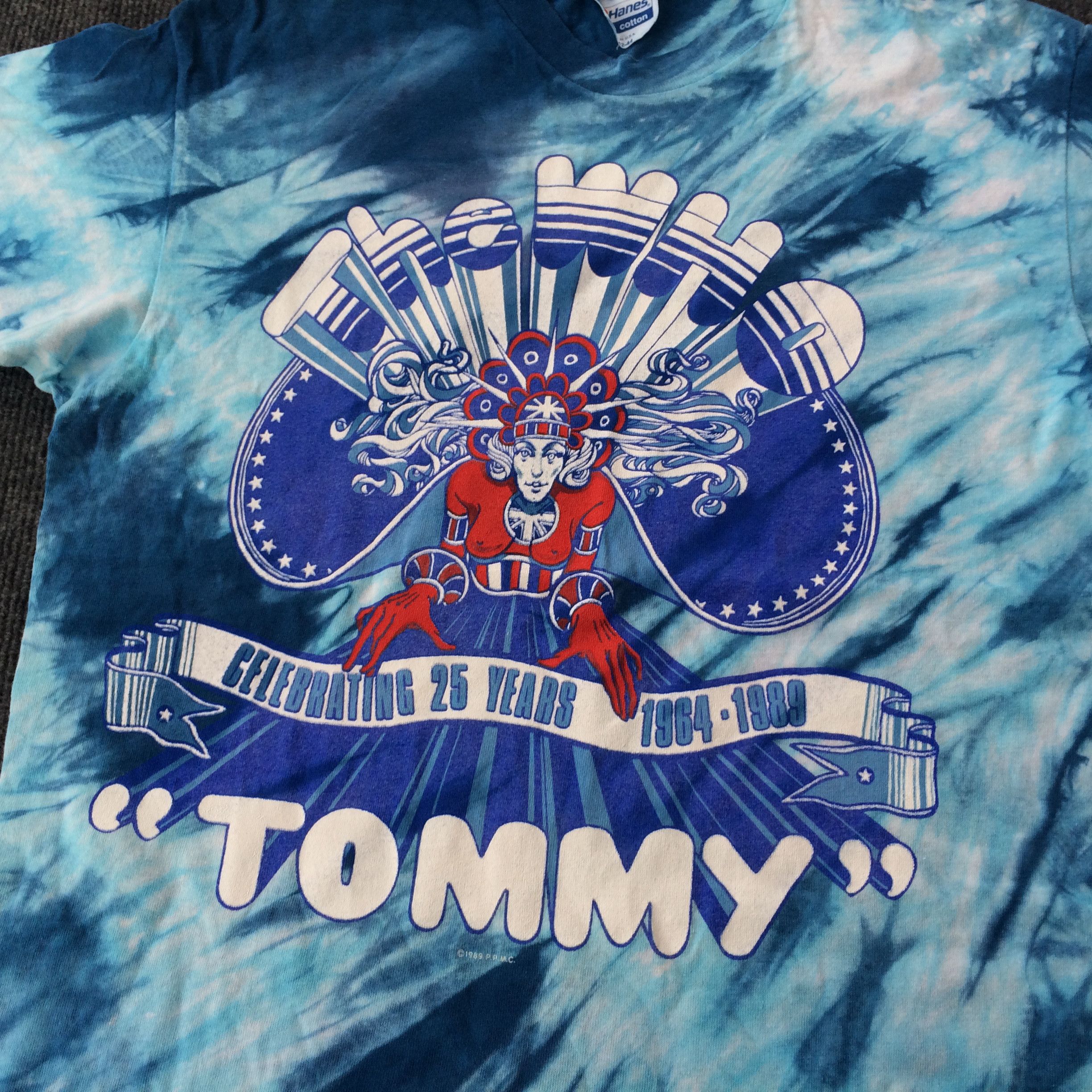 Vintage Vtg The Who 80s Tommy Tie Dye Original L Rock T shirt Size US L / EU 52-54 / 3 - 2 Thumbnail