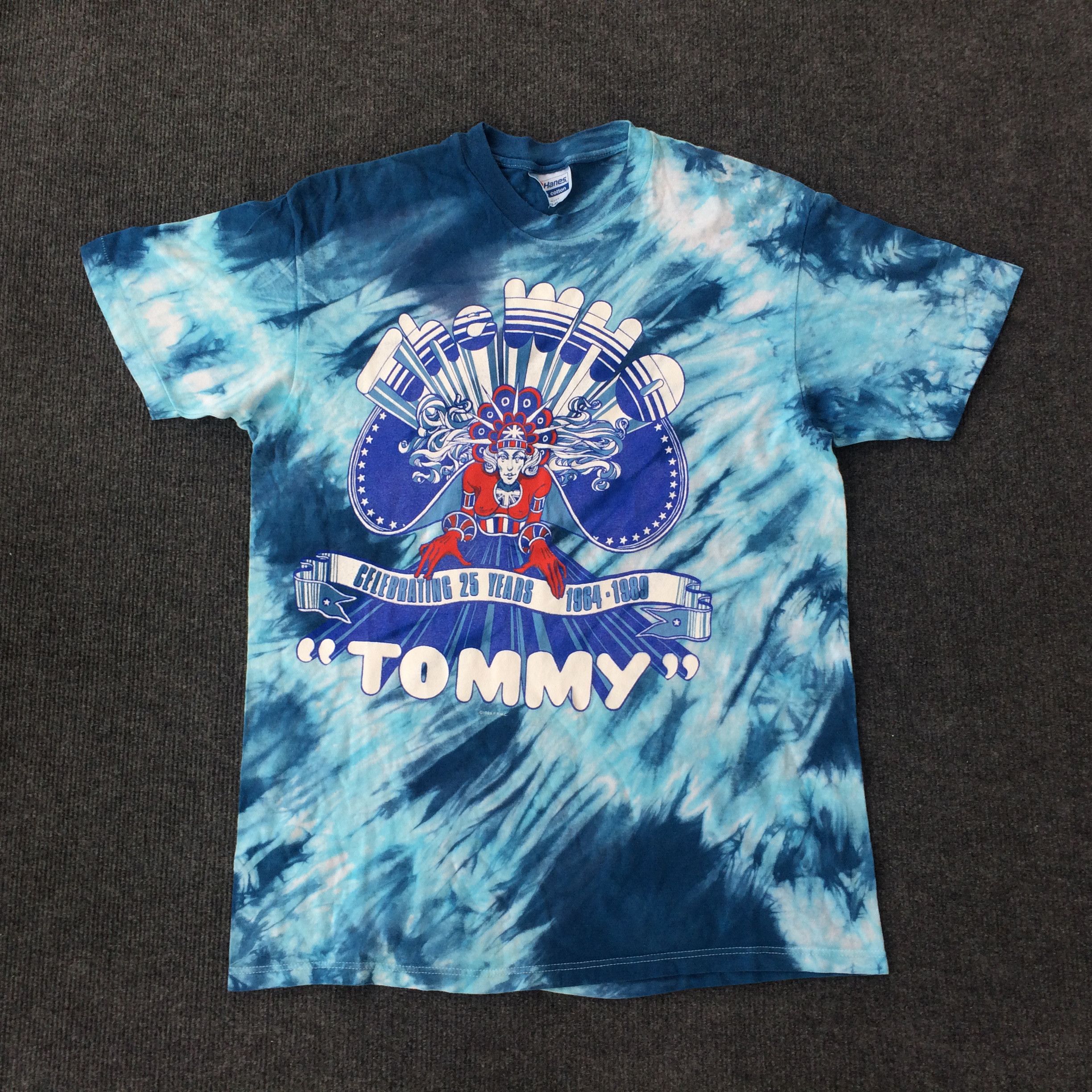 Vintage Vtg The Who 80s Tommy Tie Dye Original L Rock T shirt Size US L / EU 52-54 / 3 - 1 Thumbnail
