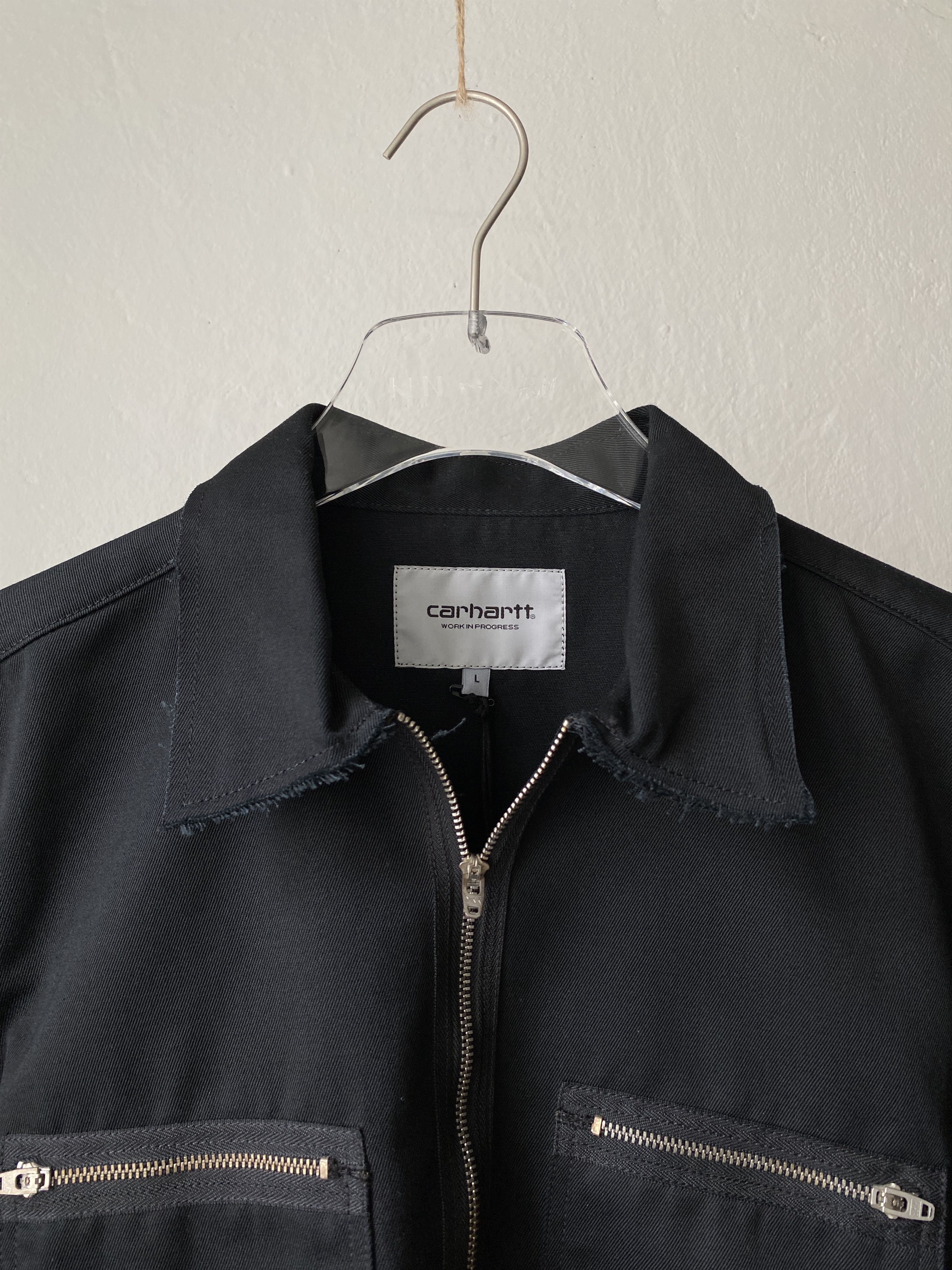 Carhartt Wip × Slam Jam Carhartt Wip x Slam Jam Black Minute Man Zip Shirt Size US L / EU 52-54 / 3 - 3 Thumbnail