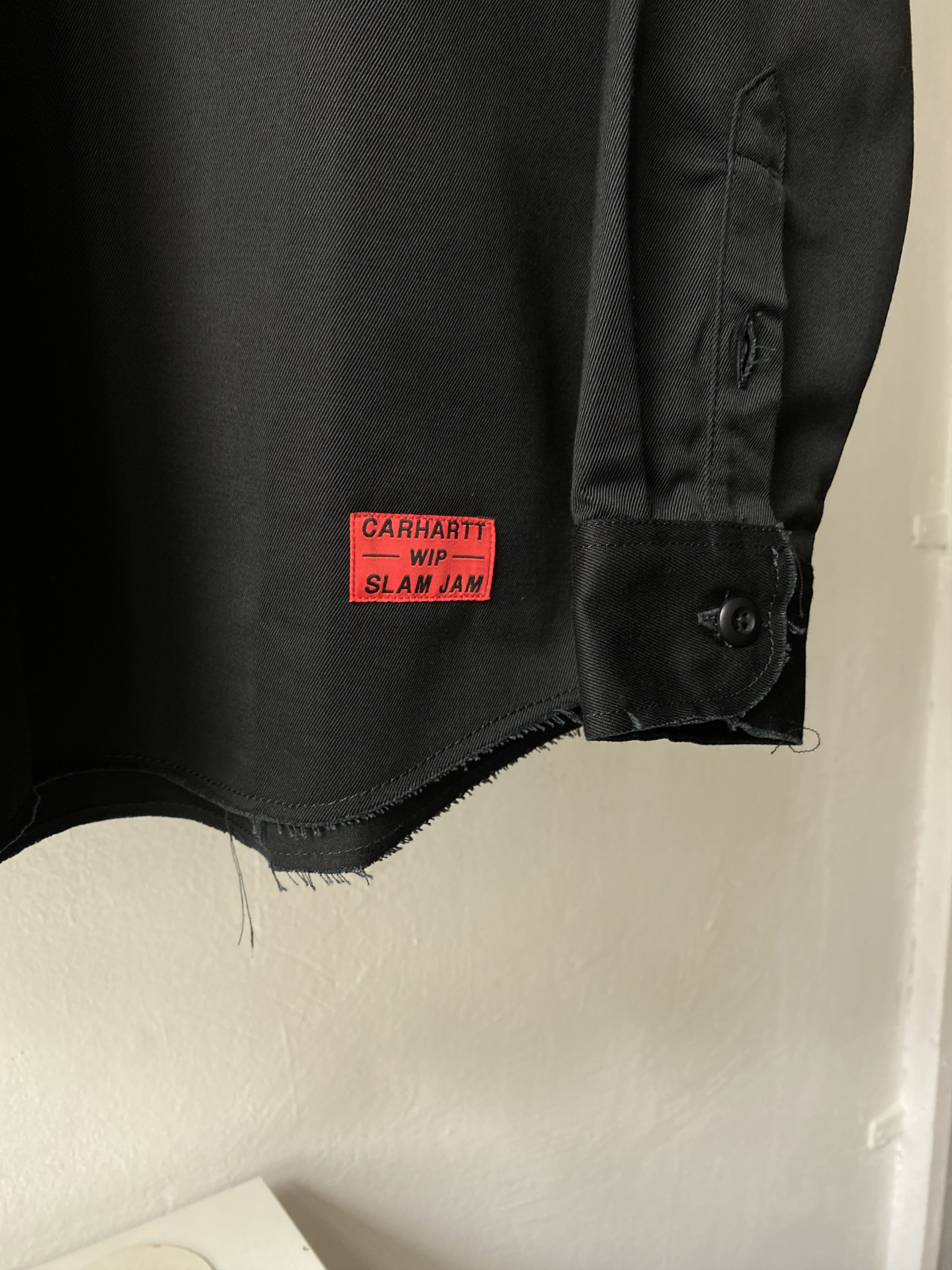 Carhartt Wip × Slam Jam Carhartt Wip x Slam Jam Black Minute Man Zip Shirt Size US L / EU 52-54 / 3 - 4 Thumbnail