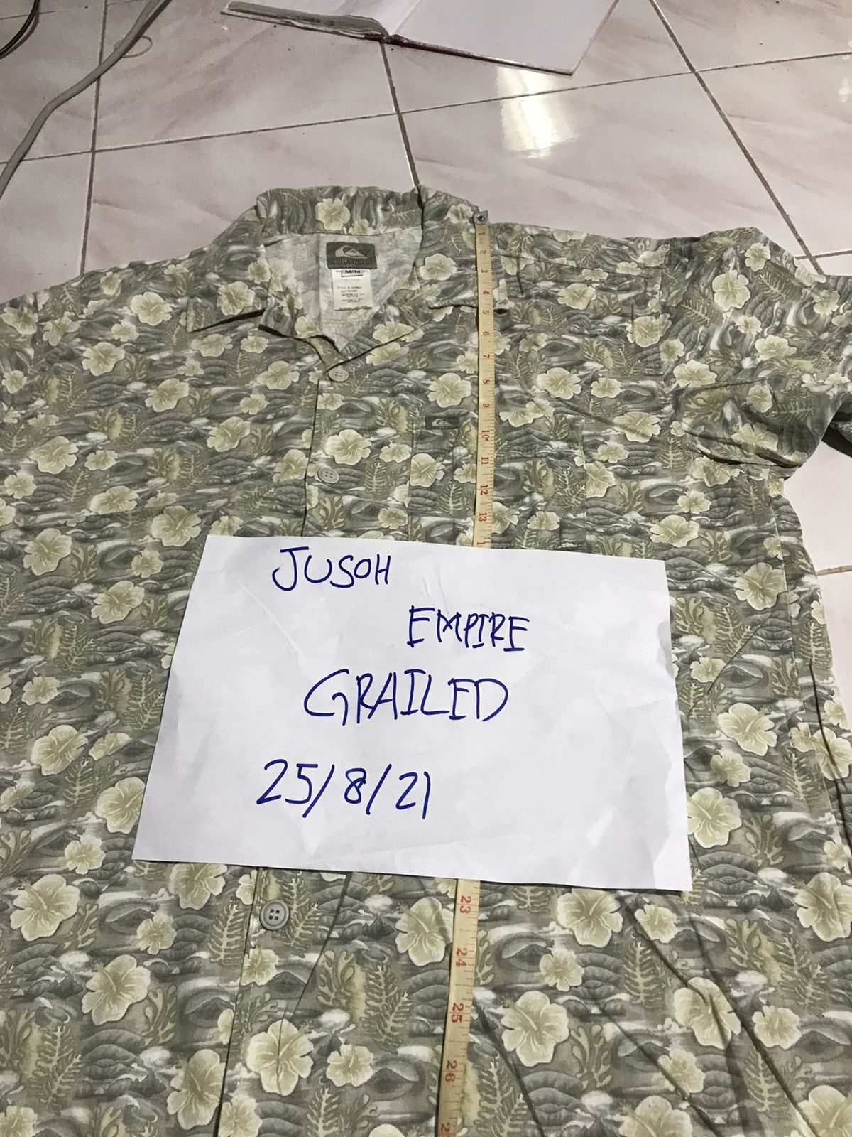 Quicksilver Vintage Quiksilver Hawaiian Floral Shirt - 90s Surf Style Size US M / EU 48-50 / 2 - 7 Thumbnail