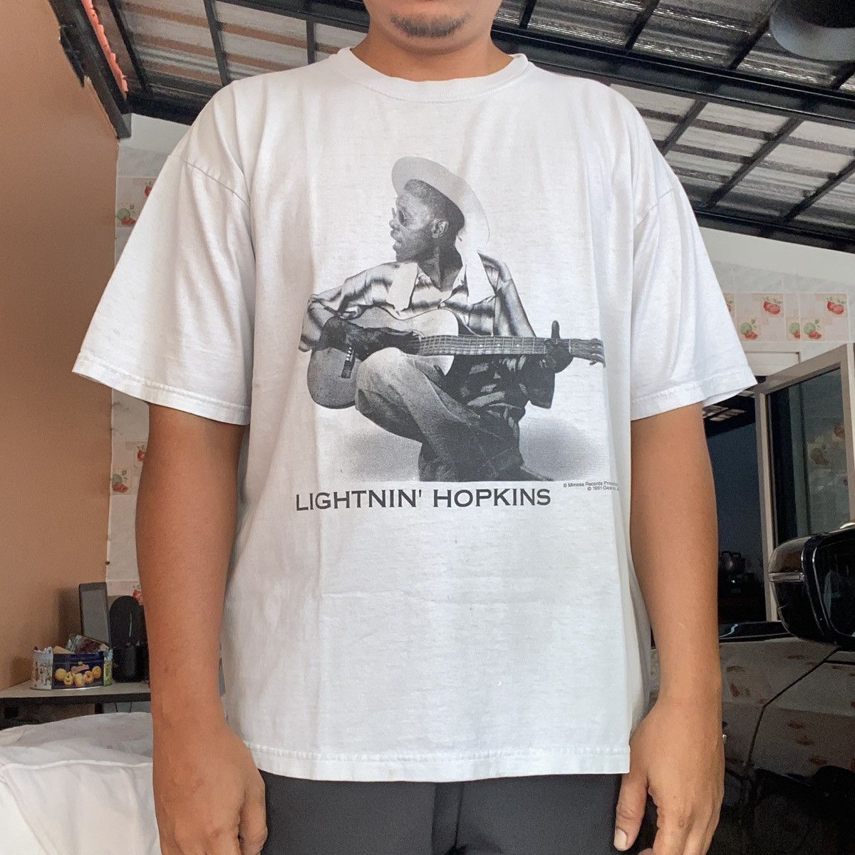 Band Tees × Vintage Rare Vintage '00 Lightnin' Hopkins Size US XL / EU 56 / 4 - 1 Thumbnail