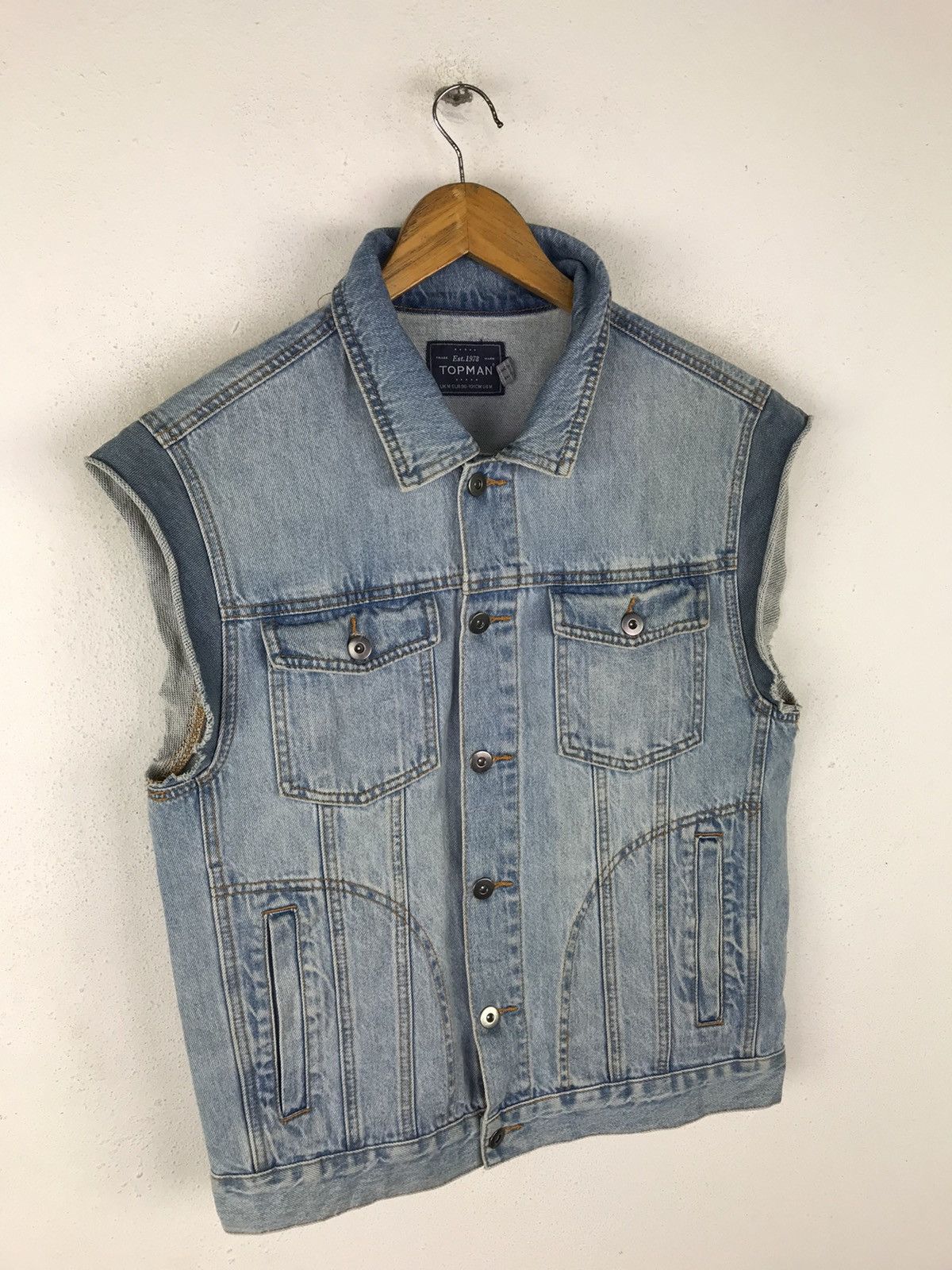 Topman TOP MAN DENIME VEST STYLE Size US M / EU 48-50 / 2 - 3 Thumbnail