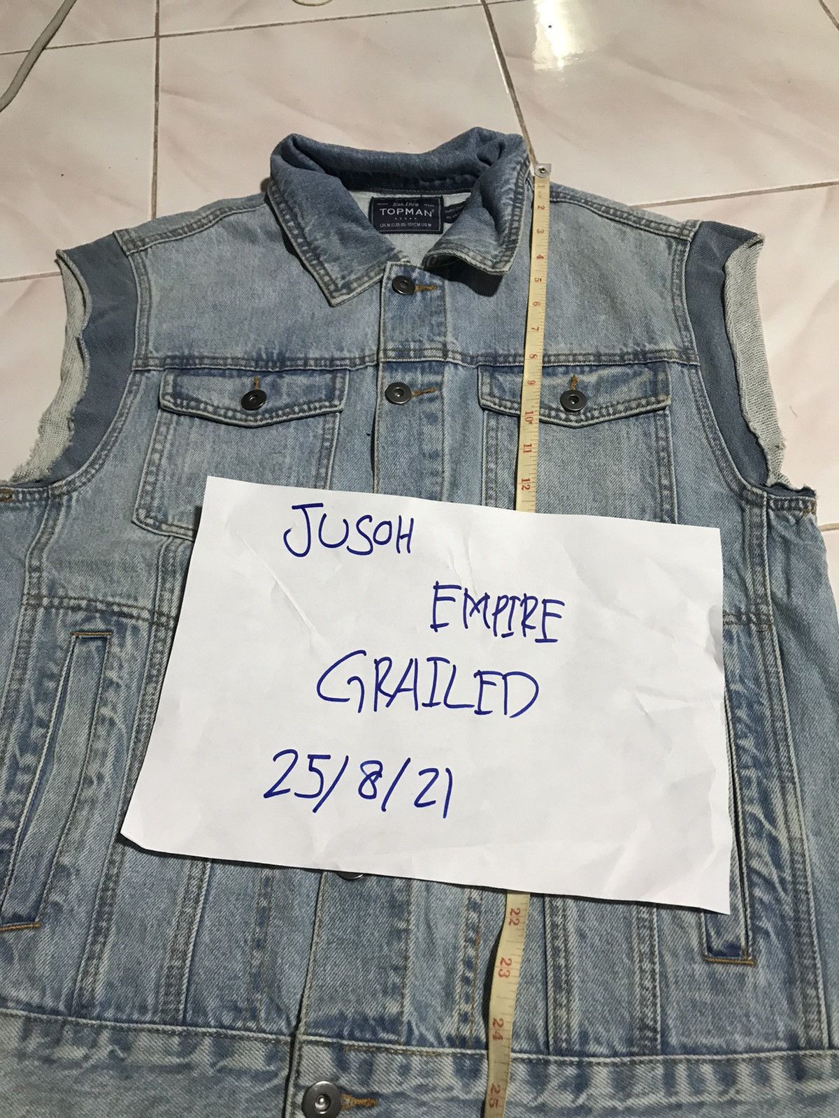 Topman TOP MAN DENIME VEST STYLE Size US M / EU 48-50 / 2 - 7 Thumbnail