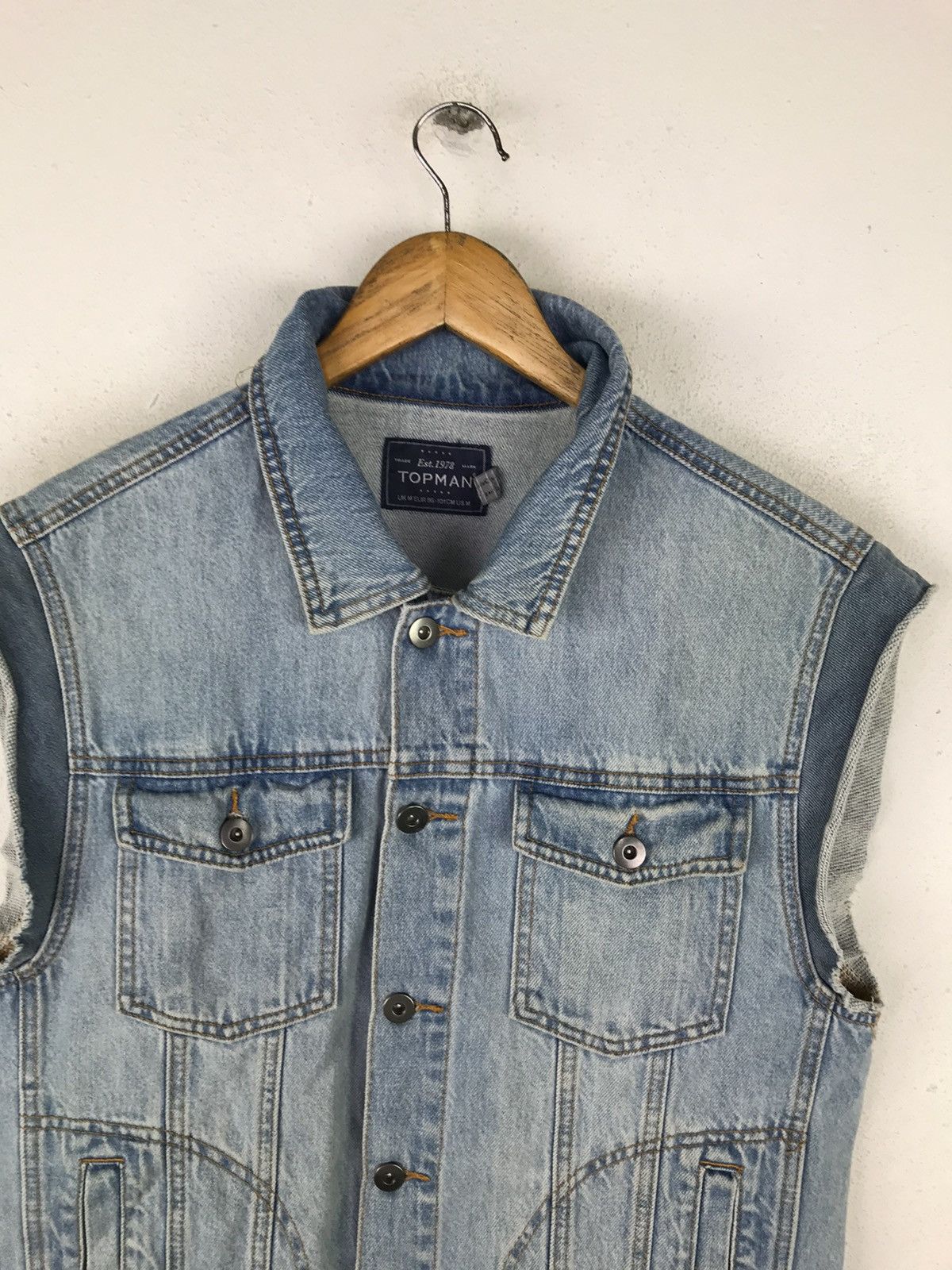 Topman TOP MAN DENIME VEST STYLE Size US M / EU 48-50 / 2 - 5 Thumbnail