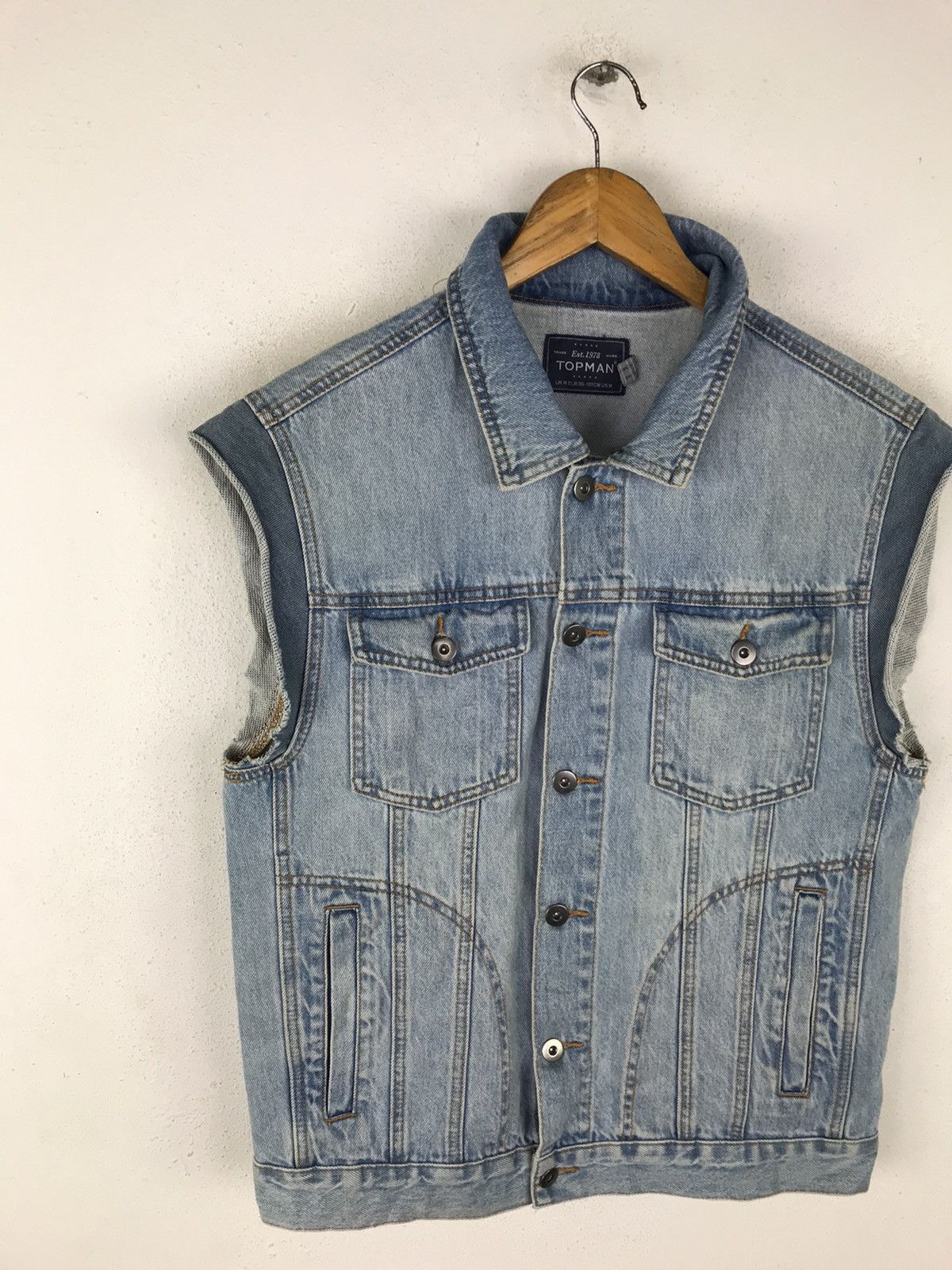 Topman TOP MAN DENIME VEST STYLE Size US M / EU 48-50 / 2 - 4 Thumbnail