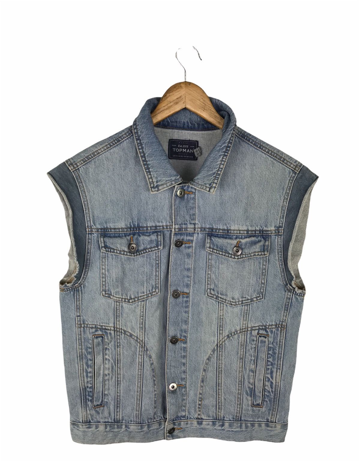 Topman TOP MAN DENIME VEST STYLE Size US M / EU 48-50 / 2 - 1 Thumbnail