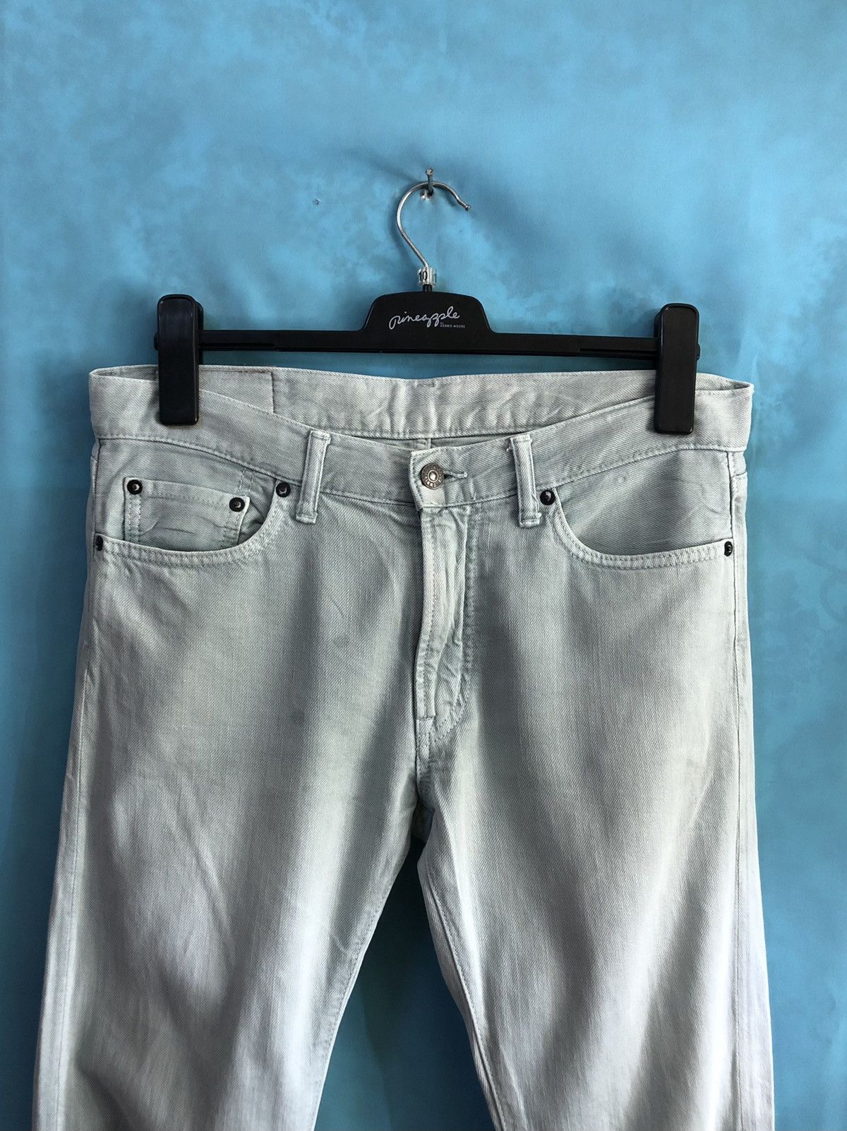 OMNIGOD clear blue summer jeans #1983 Size US 32 / EU 48 - 2 Thumbnail