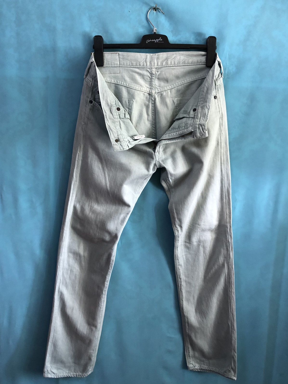 OMNIGOD clear blue summer jeans #1983 Size US 32 / EU 48 - 4 Thumbnail