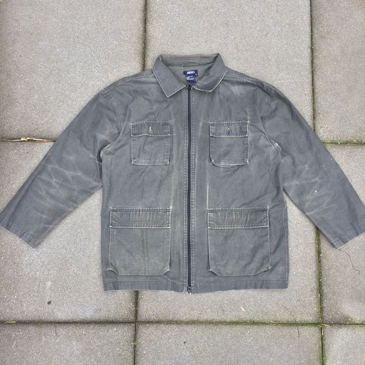Vintage Vintage sun faded workwear parka canvas jacket Size US L / EU 52-54 / 3 - 1 Thumbnail