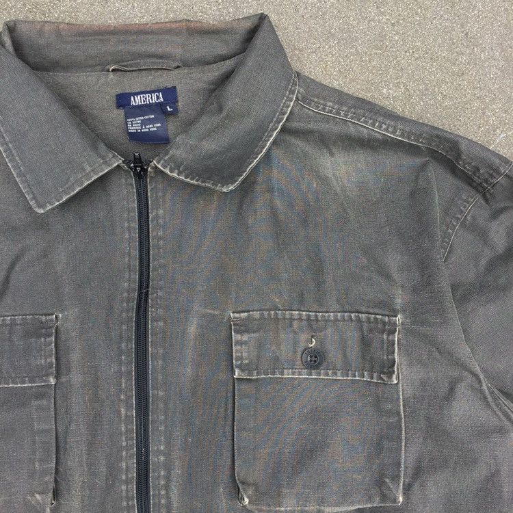 Vintage Vintage sun faded workwear parka canvas jacket Size US L / EU 52-54 / 3 - 2 Thumbnail