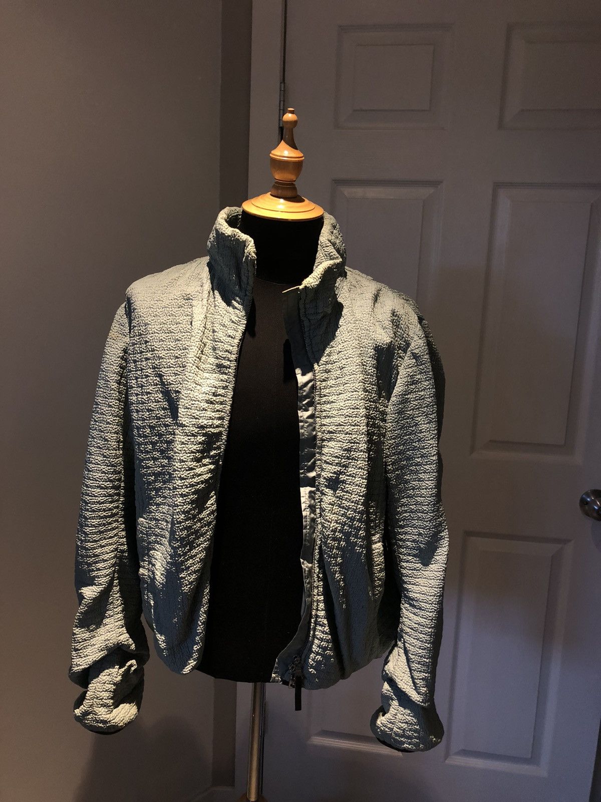 Prada Prada Sport *Fits M* 1990s Textured Twisted Seam Jacket Size US XS / EU 42 / 0 - 13 Thumbnail