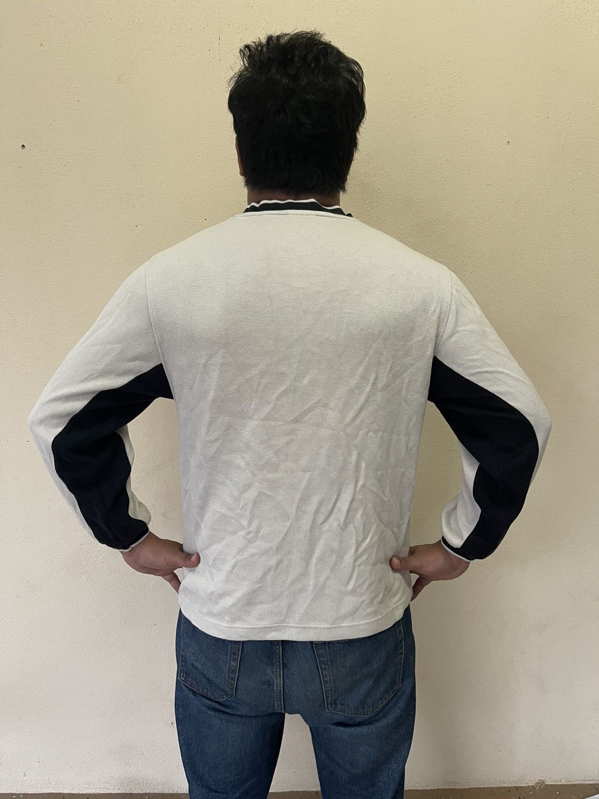 Lacoste × Vintage Vintage Lacoste Sport Japan-Made Sweatshirt – Beige & Black Size US L / EU 52-54 / 3 - 12 Thumbnail