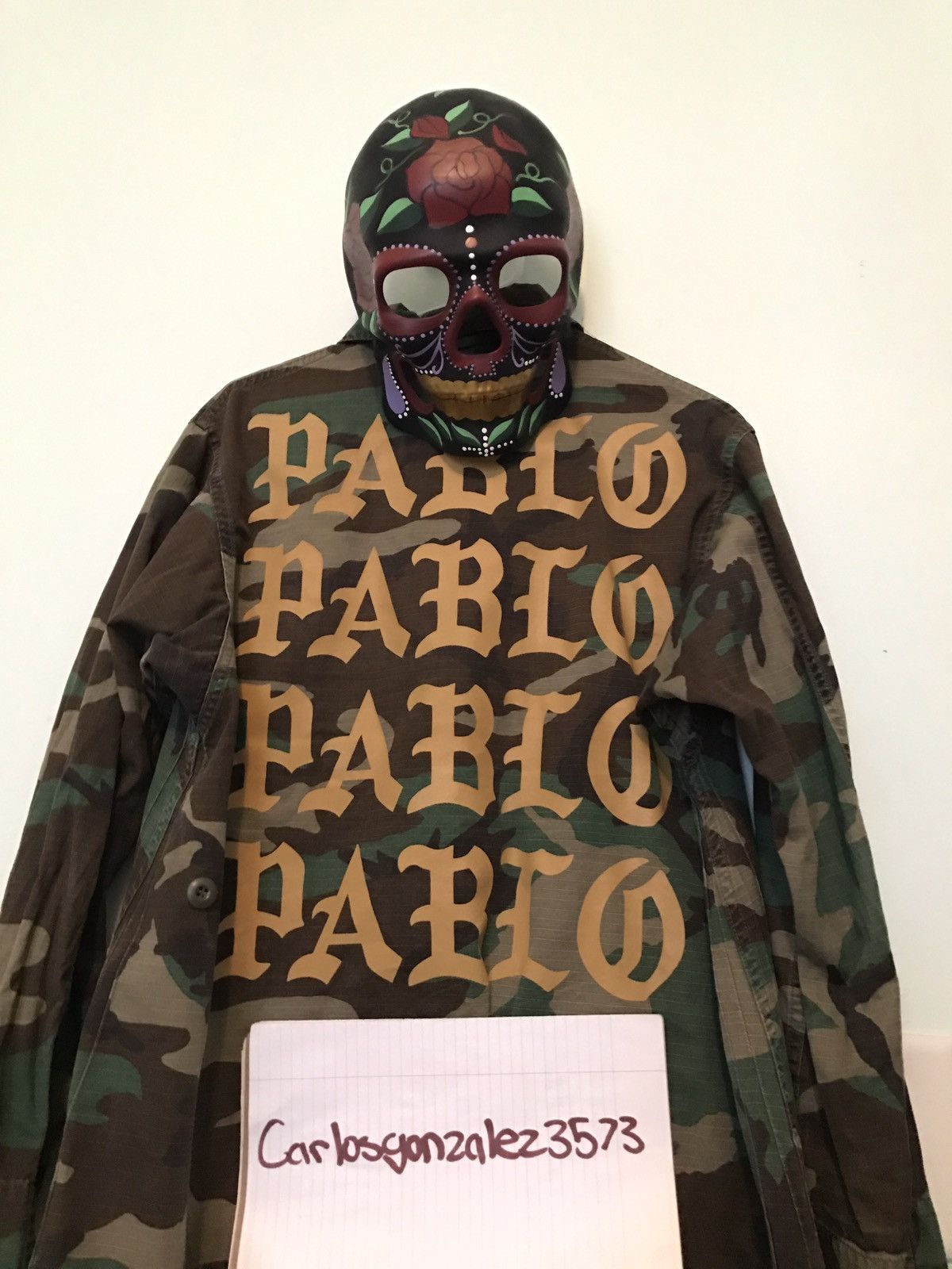 PABLO Kanye West 迷彩 ミリタリー ジャケット　一点もの　XL PABLO Kanye West 迷彩 ミリタリー ジャケット 一点もの XL