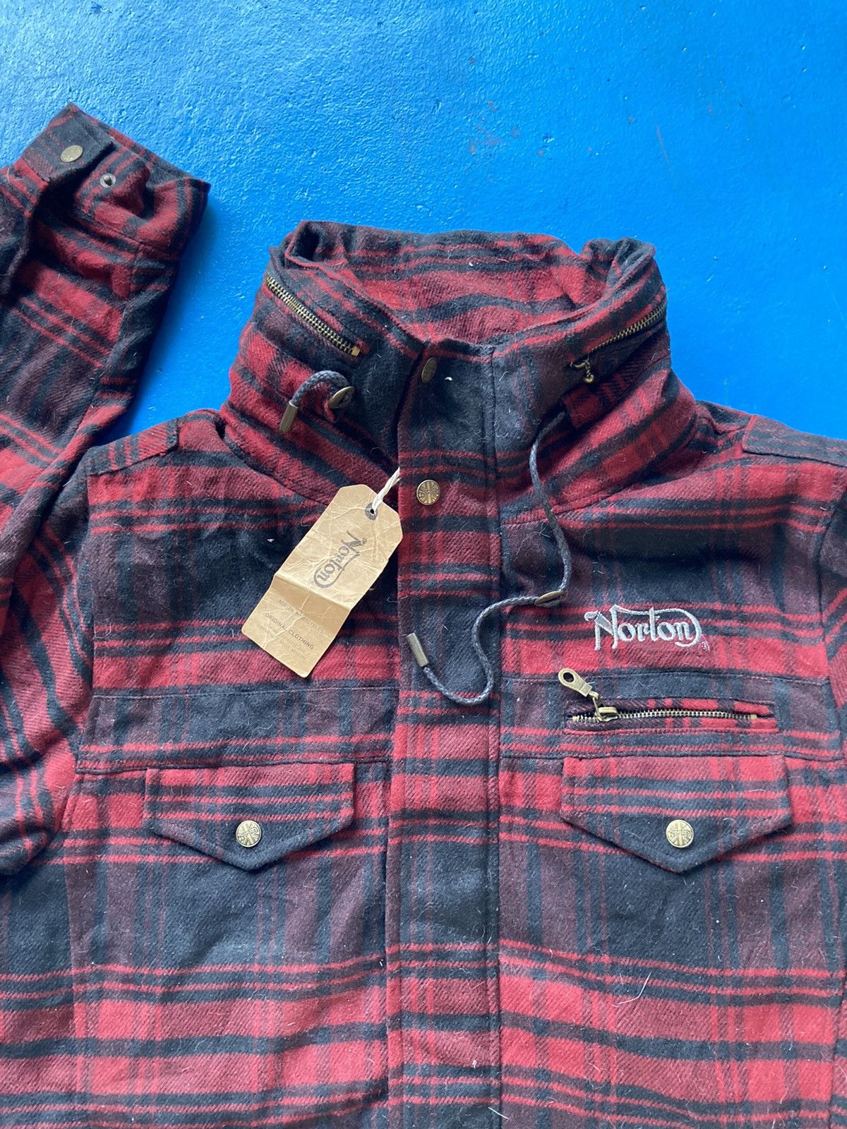 Norton Norton Motorcycle Checkered Jacket Size US L / EU 52-54 / 3 - 5 Thumbnail