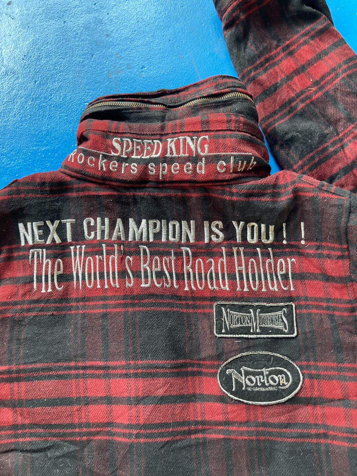 Norton Norton Motorcycle Checkered Jacket Size US L / EU 52-54 / 3 - 7 Thumbnail