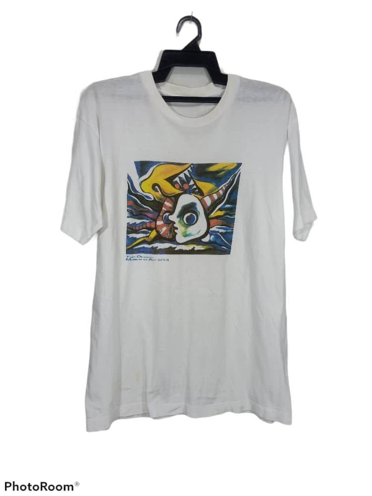Designer Vtg Taro Okamoto Museum Of Art Open Commemorative T-shirt Size US L / EU 52-54 / 3 - 1 Thumbnail