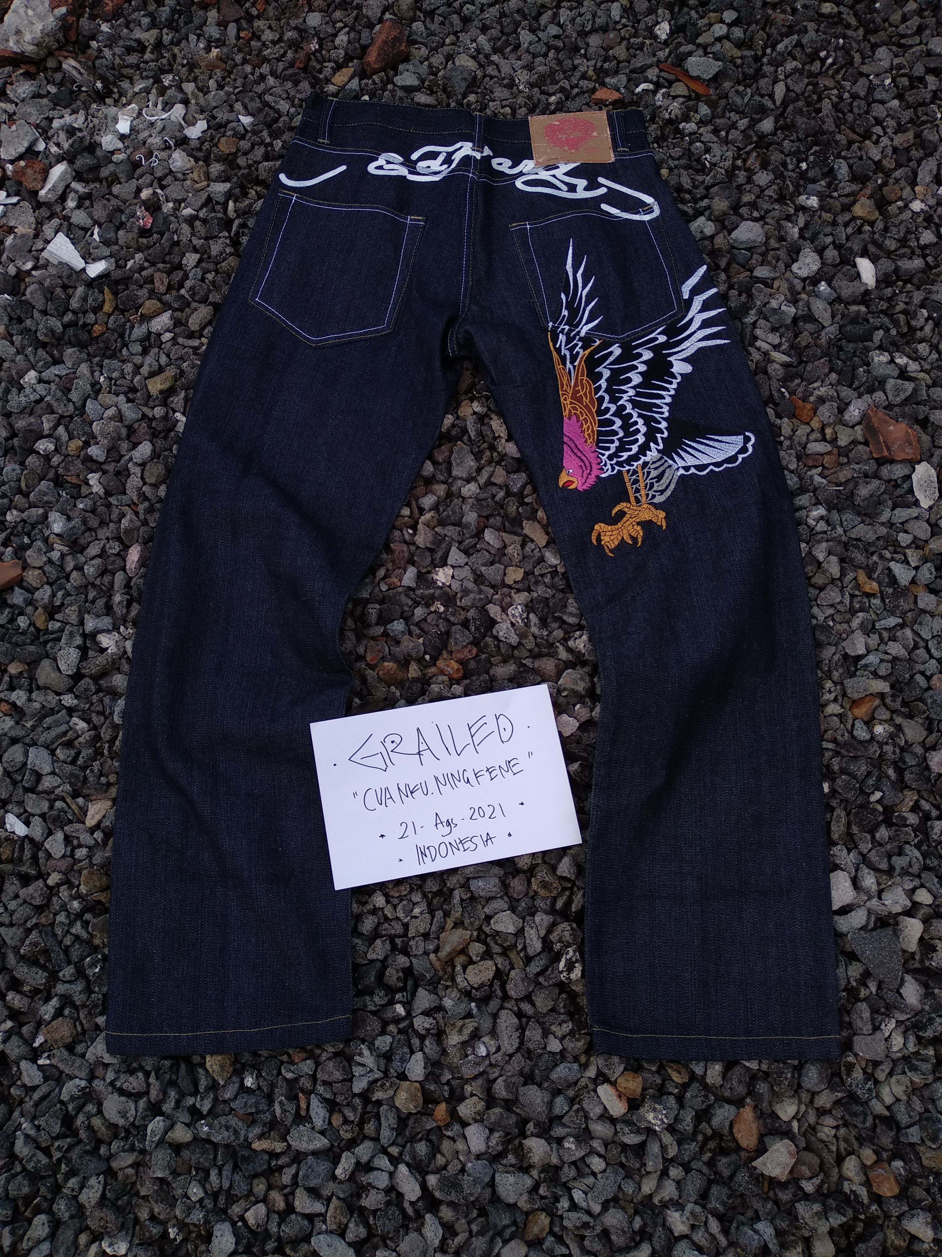 VINTAGE ED HARDY ZIP HOODIE BIG LOGO BY CHRISTIAN AUDIGIER