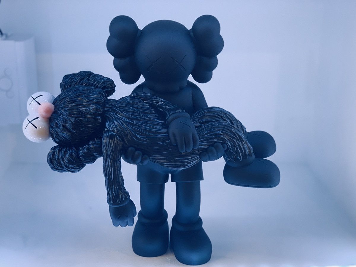 Kaws Kaws gone figure black Grailed