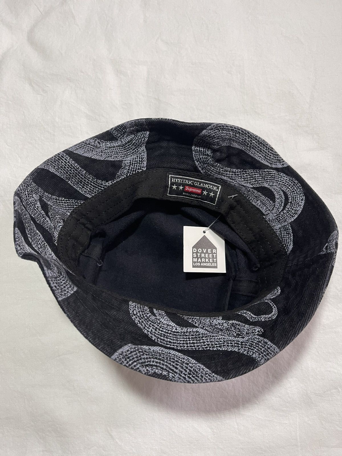 Hysteric Glamour × Supreme Snake denim crusher bucket hat size: S/M |  Grailed